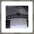 Welcome To Midtown Framed Print