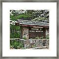 Welcome To Signal Mountain Spring Framed Print