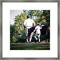We're Going Riding Framed Print