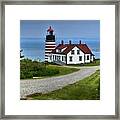 West Quoddy Head Lighthouse Framed Print