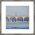 West Trenton Railroad Bridge Trenton Nj And Yardley Pa Framed Print