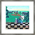 Westie From The Barn Framed Print