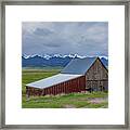 Wet Mountain Valley Barn Framed Print