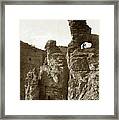 W. H. Jackson Portrait With Camera,temple Of Isis, Colorado Circa Framed Print