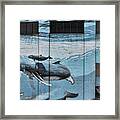 Whale Deco Building Framed Print