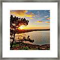 What A Glow At The Batiquitos Lagoon Framed Print