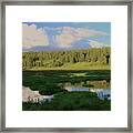 What's Left Of A Lake Framed Print