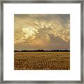 Wheat And Storms -01 Framed Print