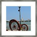 Wheels By The Water Framed Print