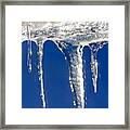 When Icicles Hang Framed Print