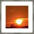 When The Sun Touches The Trees Framed Print