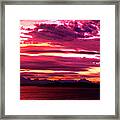 Whidbey Red Sky Morning Framed Print