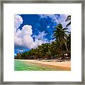 White Beach Boracay Framed Print