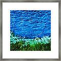 White Bushes Framed Print