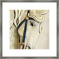 White Carousel Horse Framed Print
