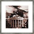 White House Washington Dc Framed Print
