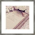 White Lace And Promises Framed Print