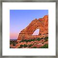 White Mesa Arch Framed Print