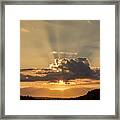 White Mountain Golden Sunrise. Framed Print