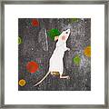 White Mouse Framed Print