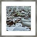 White On Green Framed Print