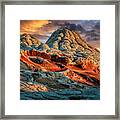 White Pocket Crater Framed Print