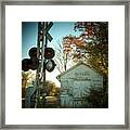 White Post Station Framed Print