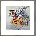 White Rabbit Framed Print