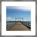White Rock Pier Moorage In Bc Canada Framed Print