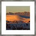 White Sands Dawn #40 Framed Print