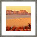 White Sands Dawn #8 Framed Print