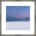 White Sands New Mexico At Sunset 3 Framed Print