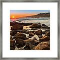 White's Point Sunset 2 Framed Print