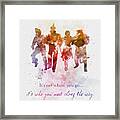 Who You Meet Along The Way Framed Print