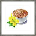 Wild Mustard Seeds And Flowers Framed Print
