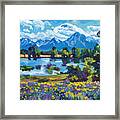 Wildflower Valley Framed Print