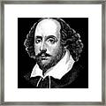 William Shakespeare - The Bard Framed Print