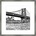 Williamsburg Bridge 1.1 - New York Framed Print