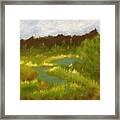 Winding River In Maine Framed Print