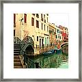 Winding Through The Watery Streets Of Venice Framed Print