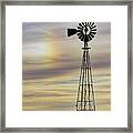 Windmill And Sun Dog Framed Print