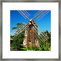 Windmill Of The Garden Framed Print