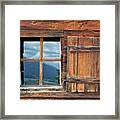 Window And Reflection Framed Print