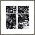 Window In Black And White Framed Print