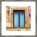 Window Surrounded By Texture Framed Print