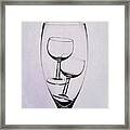 Wineglass Trio Framed Print