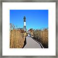 Winter Afternoon At The Fire Island Lighthouse Framed Print