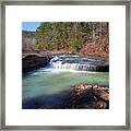 Winter At Haw Creek Falls Framed Print
