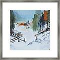 Winter At Marble Farm Framed Print