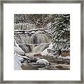 Winter At Sable Falls Framed Print